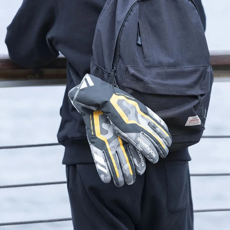 GlideWarm™ | Gants velo hiver imperméables et compatibles écrans tactiles