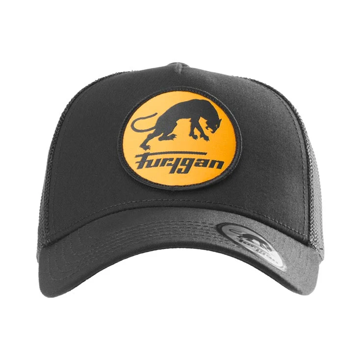 Casquette Furygan TRUCKER LOGO Noir-Jaune — La Panthère en Avant