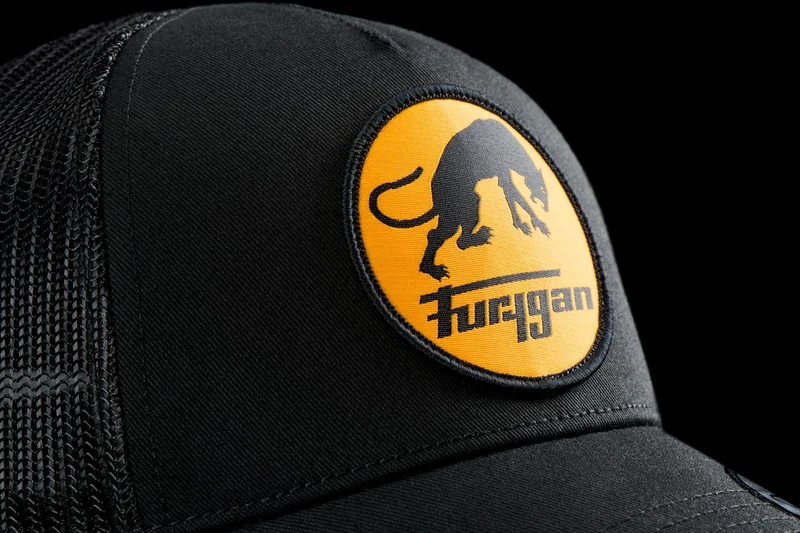 Casquette Furygan TRUCKER LOGO Noir-Jaune — La Panthère en Avant