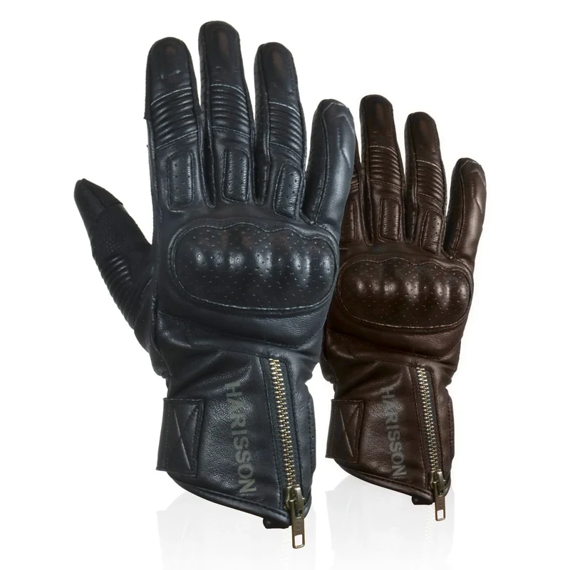 Gants moto cuir été homme Harisson WOLF CE