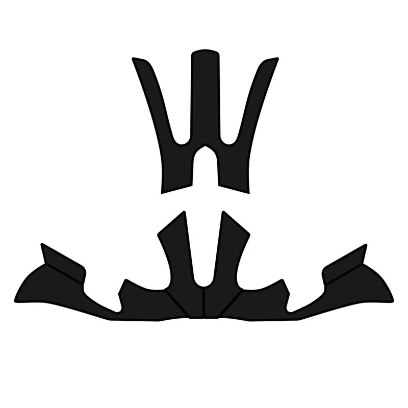 E-ONE INNER PADDING - Spare Parts - Helmet Spare Parts - Unisex - BLACK-Black