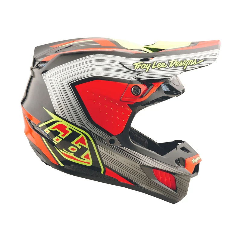 SE5 Composite Helmet W/MIPS Stripes Black / Infra Red