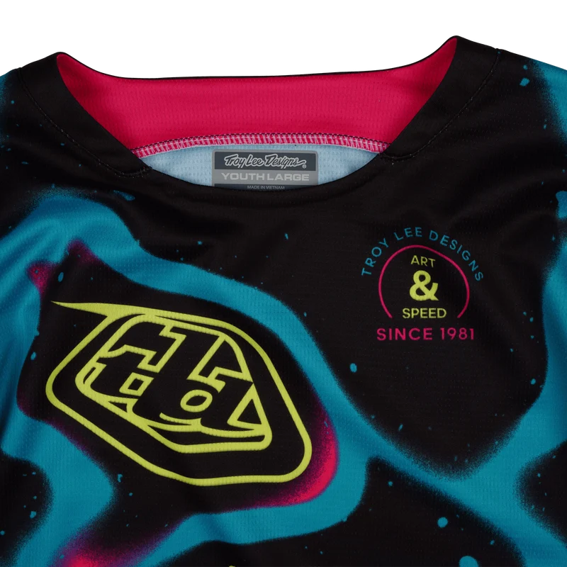 Youth GP Pro Jersey Membrane Black / Glo Yellow