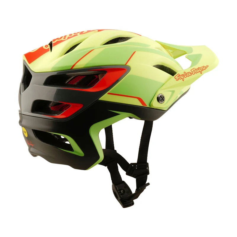 A3 Helmet W/MIPS Lines Glo Yellow