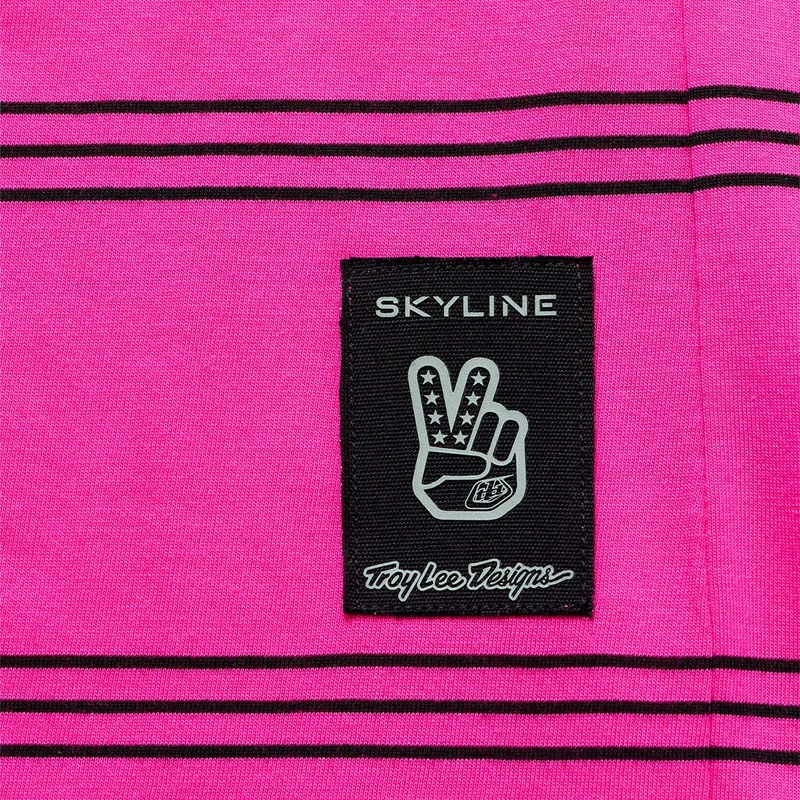 Skyline Short Sleeve Ride Tee Washed Out Party Pink