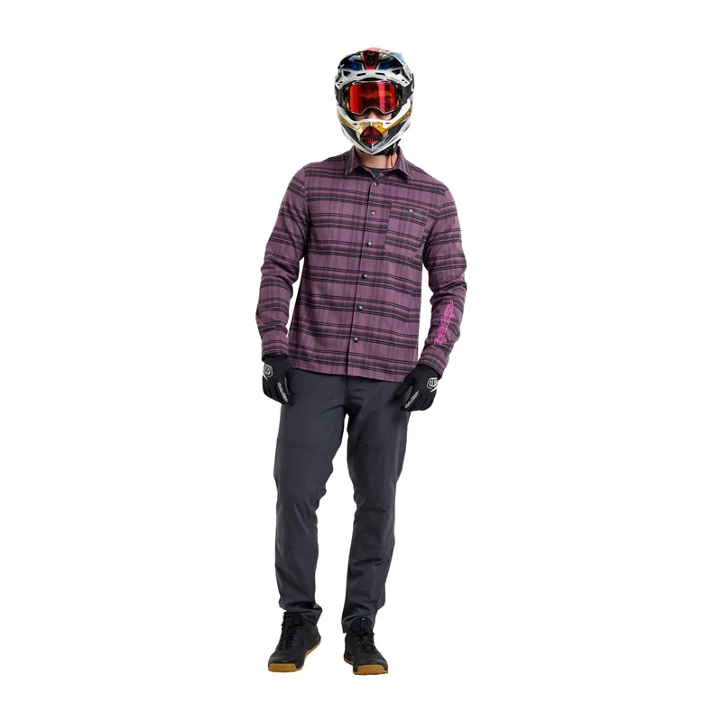 Grind Flannel Yd Plaid Deep Purp