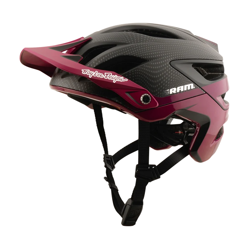 A3 Helmet W/MIPS Troy Lee Designs X SRAM Radioscape Black / Berry