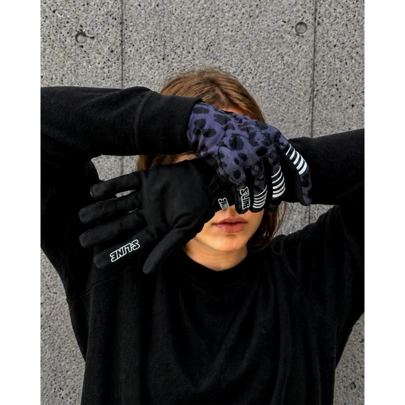 Gants Moto Femme Léopard CE KP1, S-Line BURN Courts Été