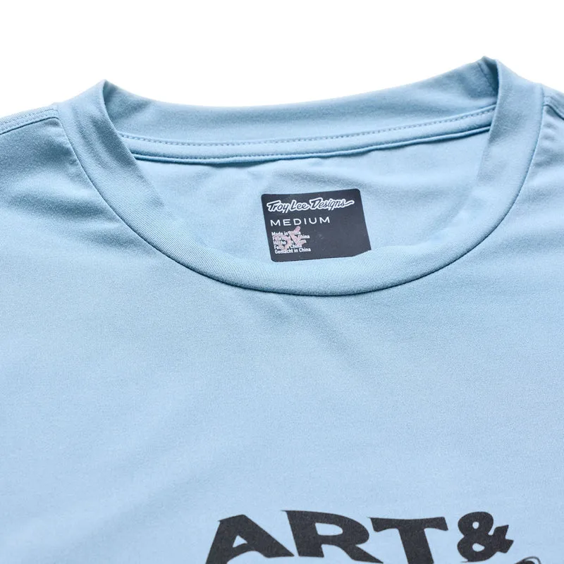 Ruckus Ride LS Tee Waves Dawn Blue