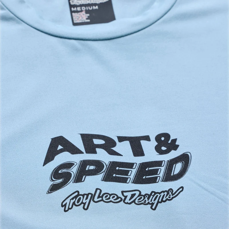 Ruckus Ride LS Tee Waves Dawn Blue
