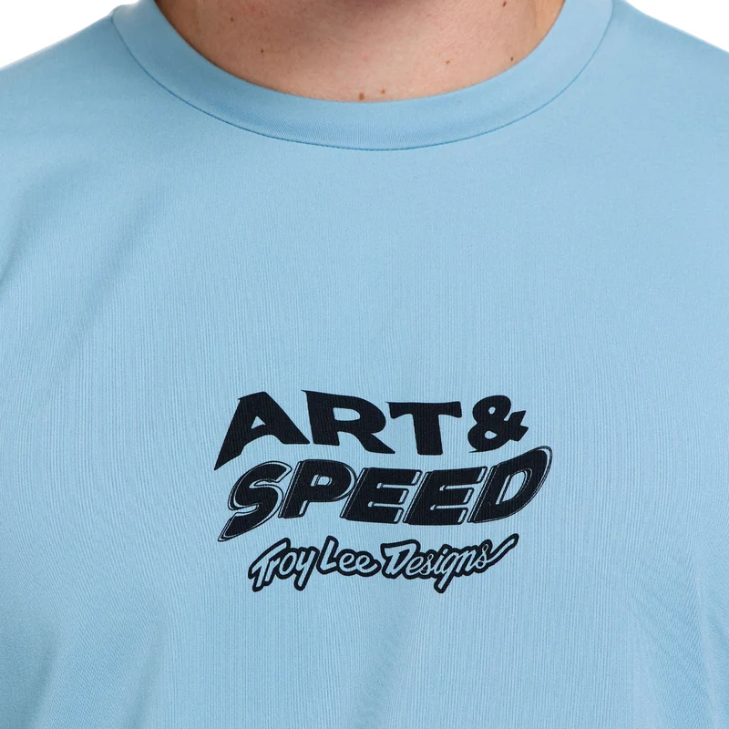 Ruckus Ride LS Tee Waves Dawn Blue