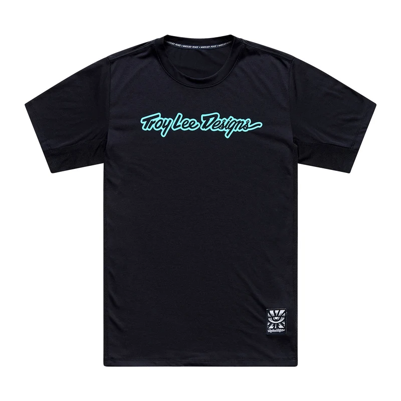 Skyline Ride SS Tee Signature Black / Real Teal