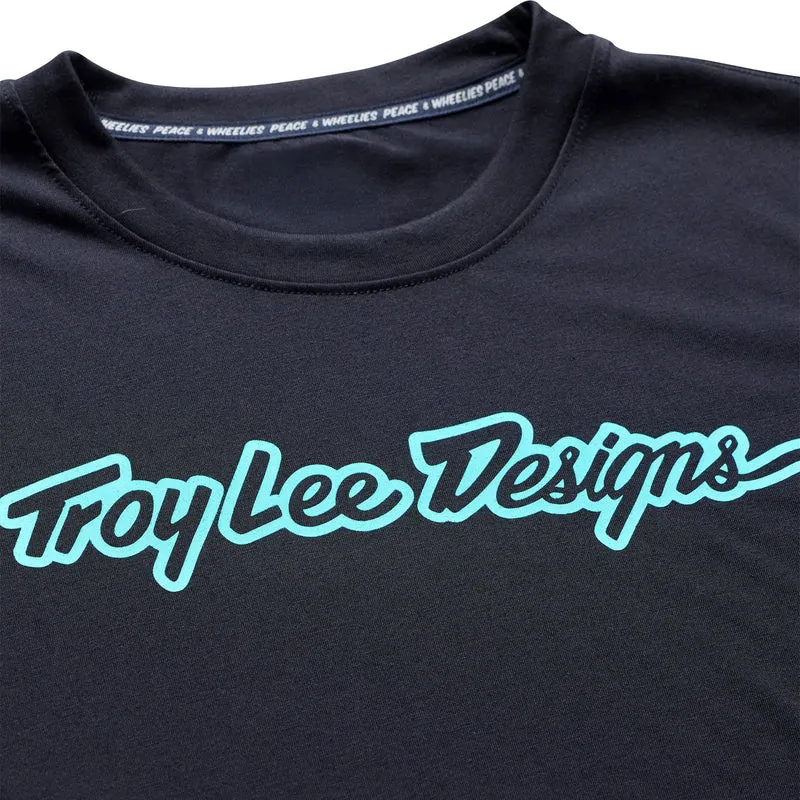 Skyline Ride SS Tee Signature Black / Real Teal