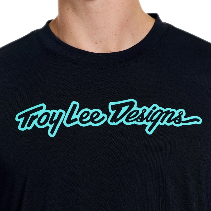 Skyline Ride SS Tee Signature Black / Real Teal