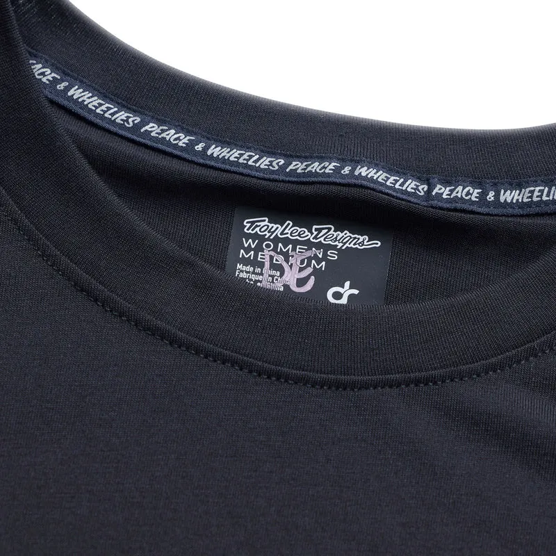 Womens Lilium Ride SS Tee Signature Black