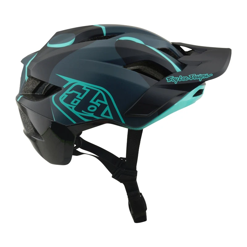 Flowline SE Helmet Badge Carbon / Real Teal