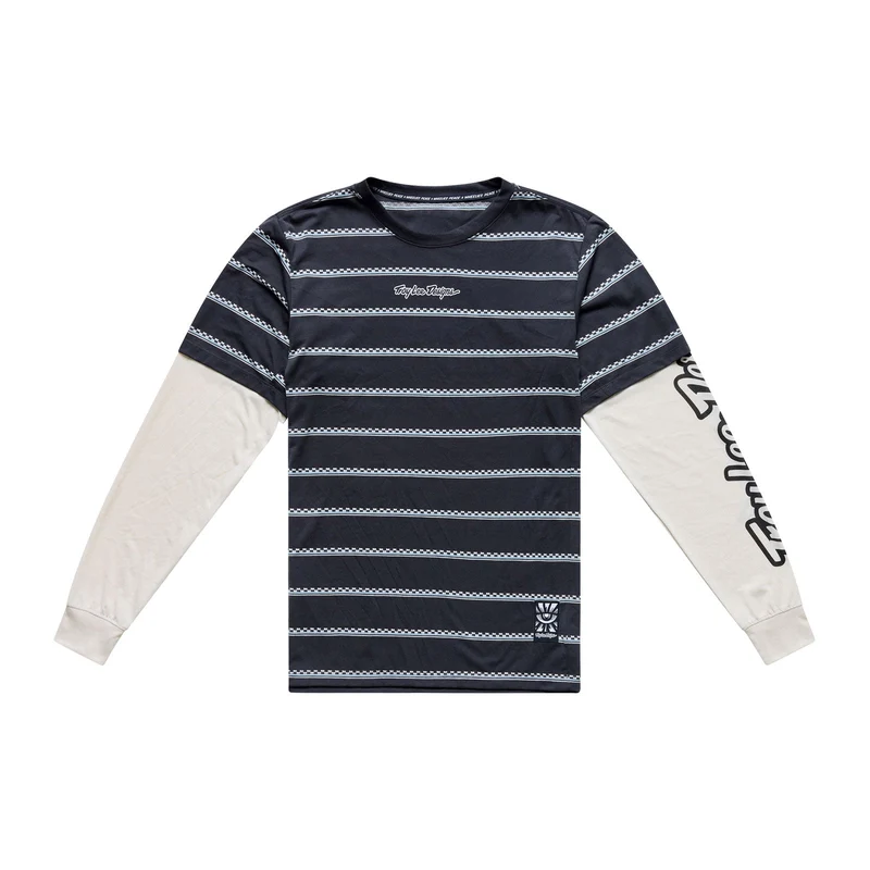 Skyline Fakie Ride LS Tee Stripe Carbon