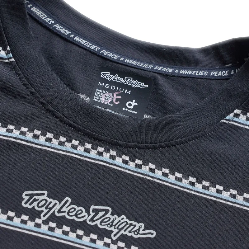 Womens Lilium Ride SS Tee Checked Out Carbon