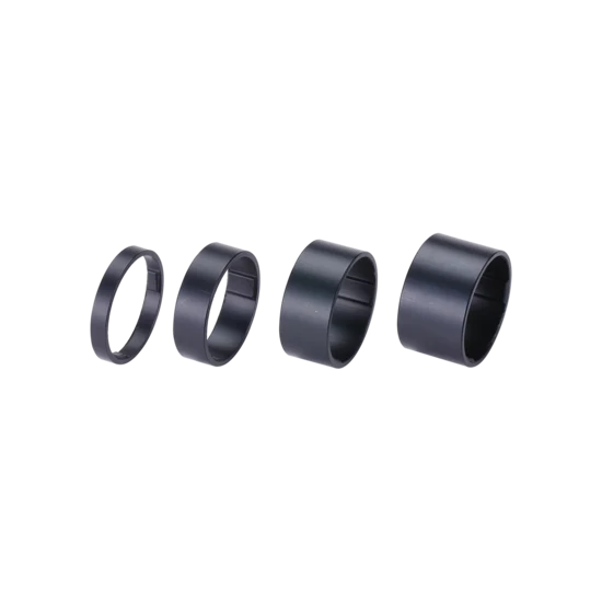 BHP-36 entretoises LightSpace 5/10/15/20mm noir mat 1.1/8 inch
