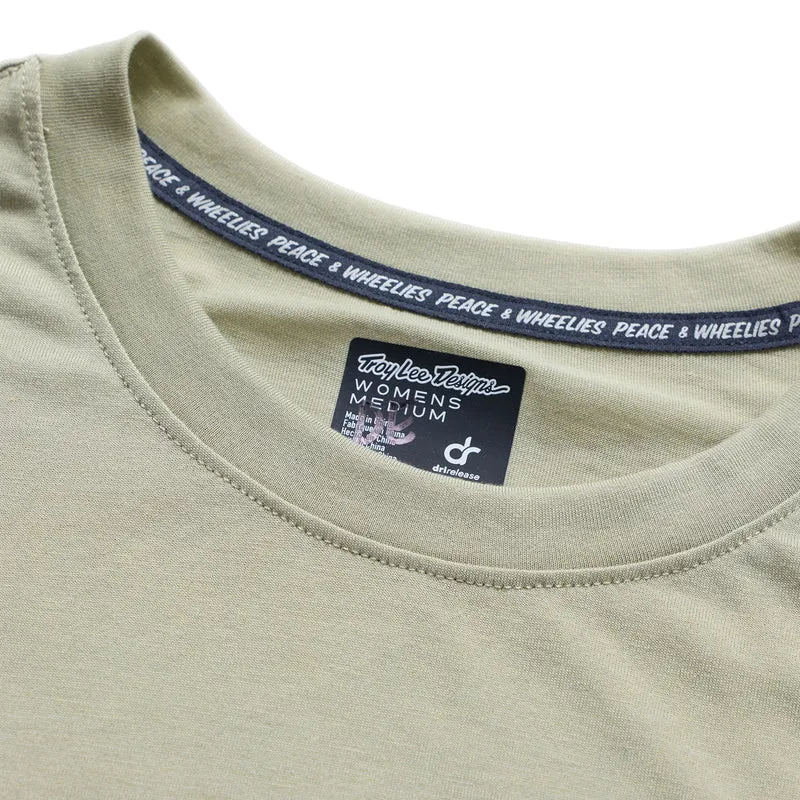 Womens Lilium Ride SS Tee Stamps Sage