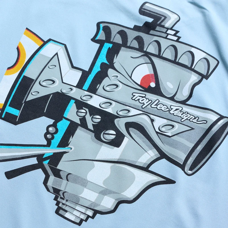 Youth Ruckus Ride LS Tee Carbs Dawn Blue