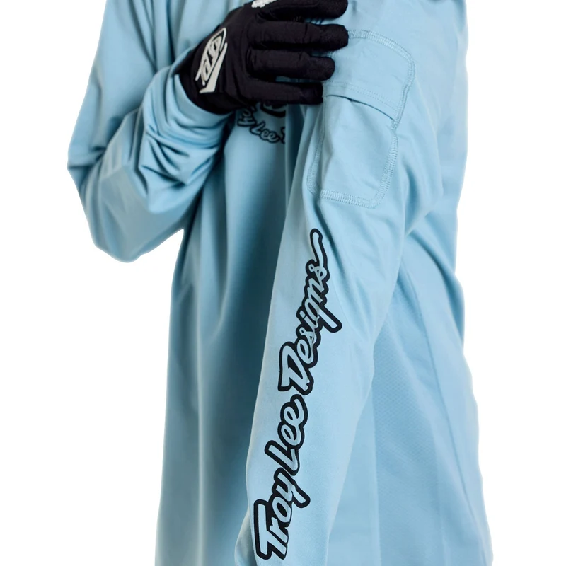 Youth Ruckus Ride LS Tee Carbs Dawn Blue