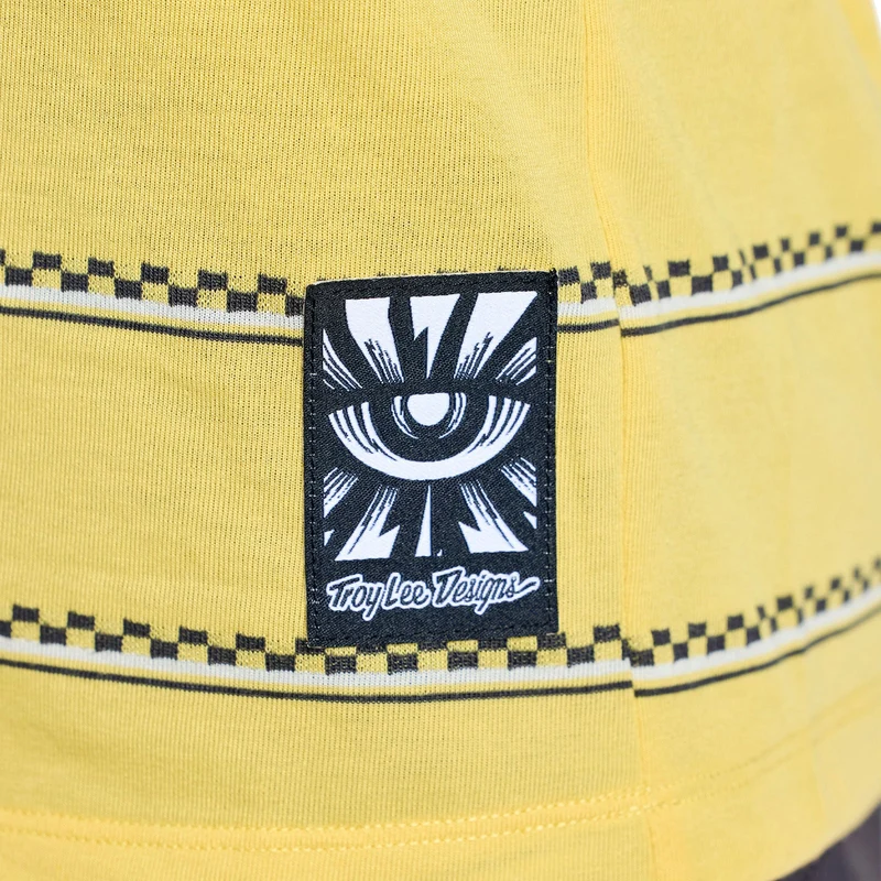Womens Lilium Ride SS Tee Checked Out Butter