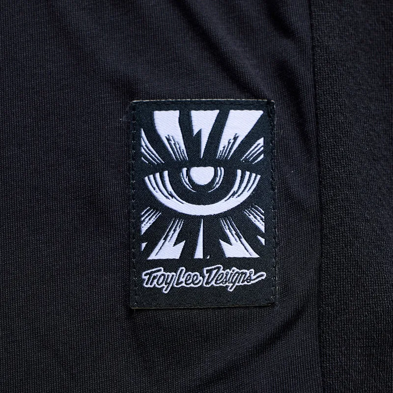 Youth Skyline Ride LS Tee Signature Black / Real Teal