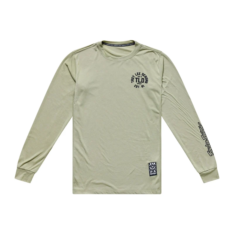 Skyline Ride LS Tee Stamps Sage