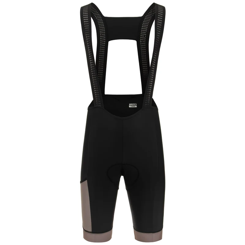 BLOWN BIBSHORT - Sport Suits - Bib - Man - Black-Beige Doeskin