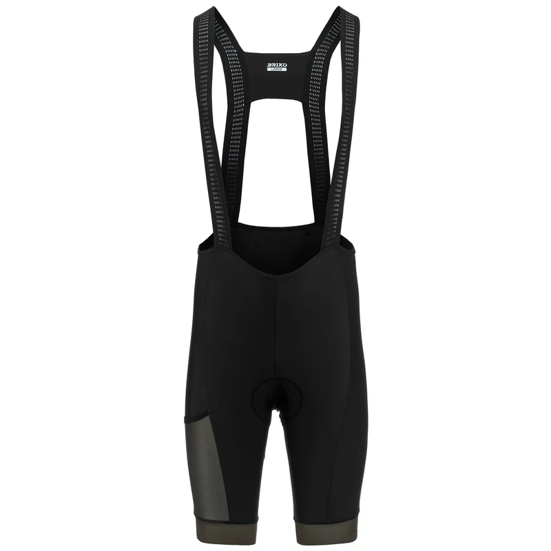BLOWN BIBSHORT - Sport Suits - Bib - Man - Black-Green Drab