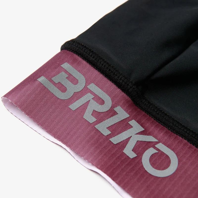 BLOWN LADY BIBSHORT - Sport Suits - Bib - Woman - Black-Violet Wine