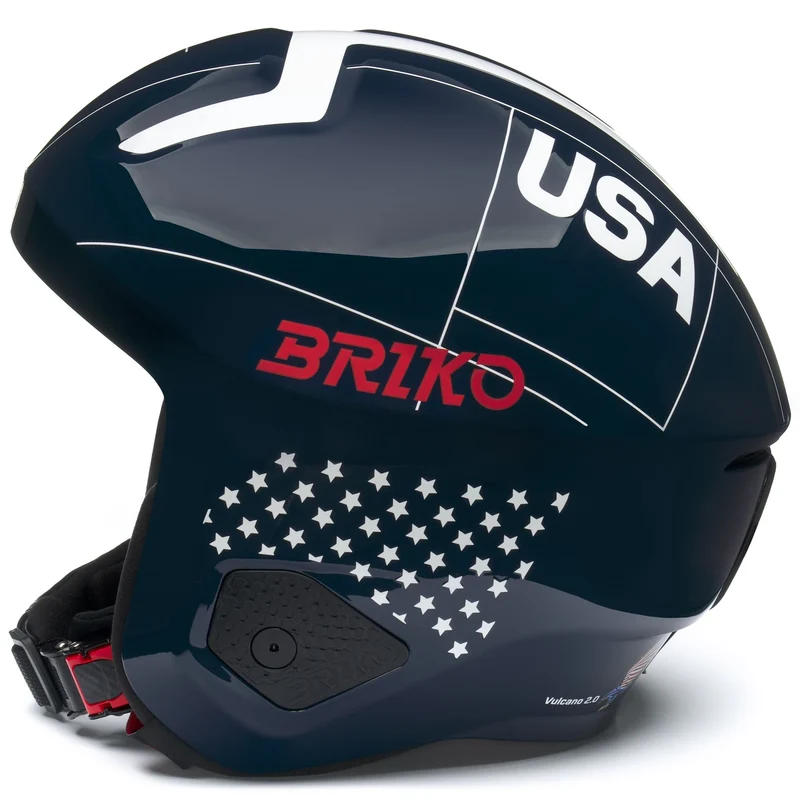 VULCANO 2.0 USA - Helmets - Helmet - Unisex - Shiny Blue-White-Cardinal Red