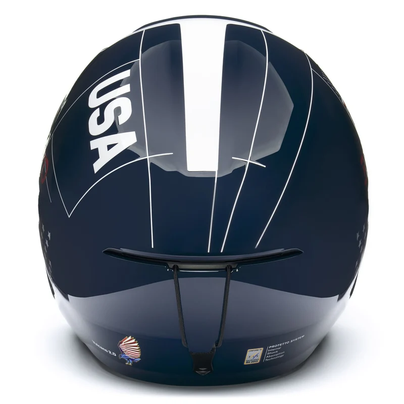 VULCANO 2.0 USA - Helmets - Helmet - Unisex - Shiny Blue-White-Cardinal Red