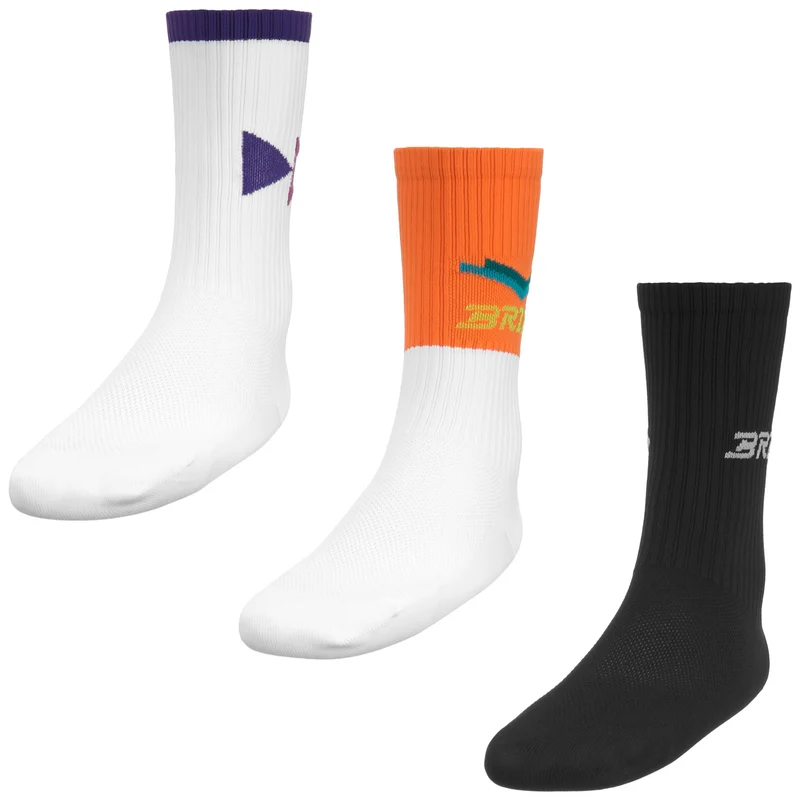 FAST SOCKS 21 CM 3 PACK - Socks - Crew Sock - Unisex - White-Violet Heliotrope