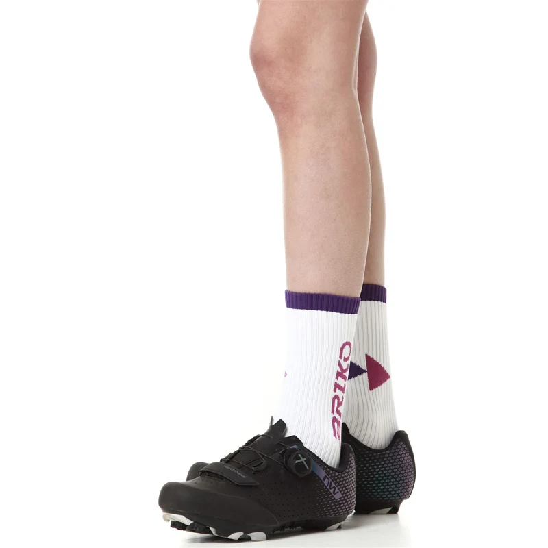 FAST SOCKS 21 CM 3 PACK - Socks - Crew Sock - Unisex - White-Violet Heliotrope