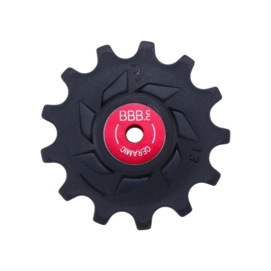 BDP-19 derailleur pulleys RollerBoys 13T-13T ceramic comp. Shim. MTB noir 13T-13T