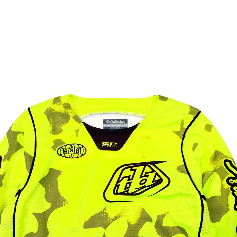 Youth GP Pro Jersey Blotted Flo Yellow