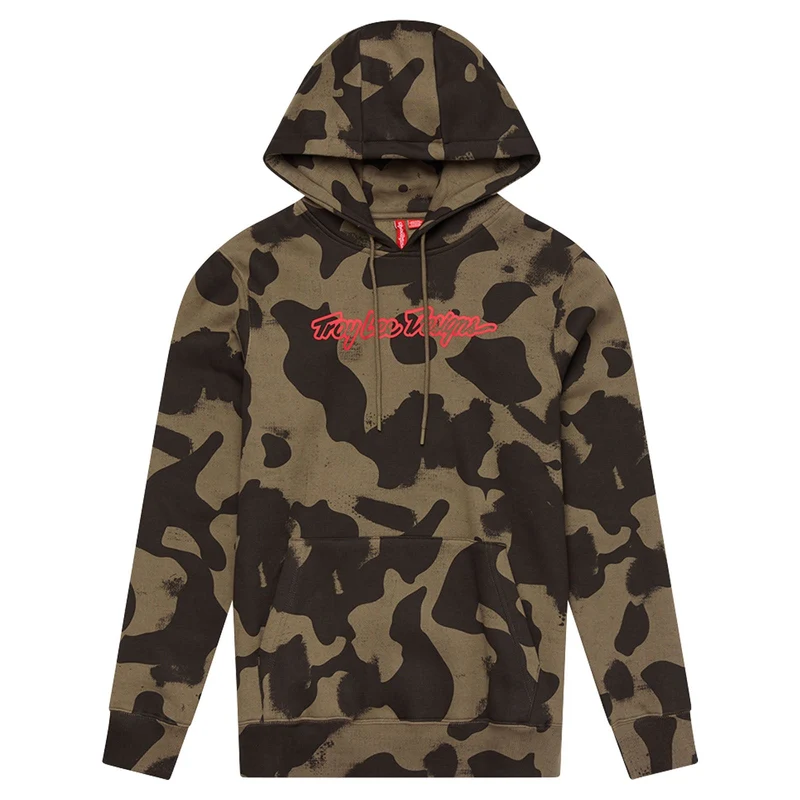 Pullover Hoodie Signature Olive Camo