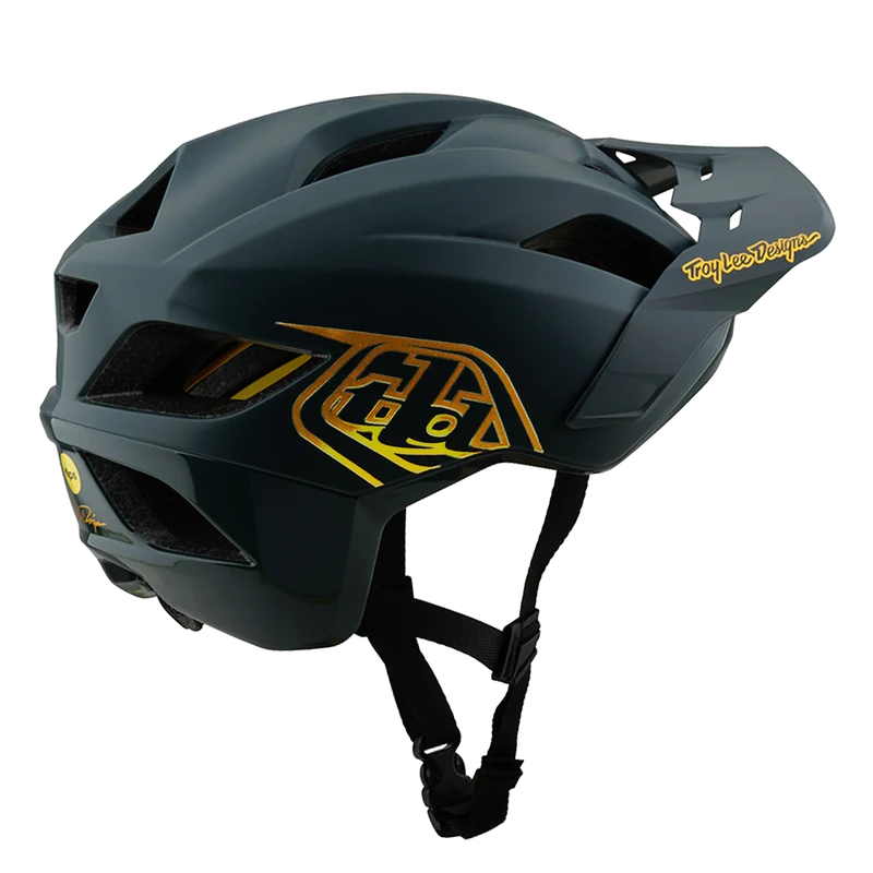 Youth Flowline Helmet W/MIPS Point Grey / Gold