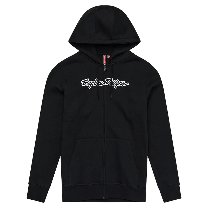 Zip Up Hoodie Signature Black