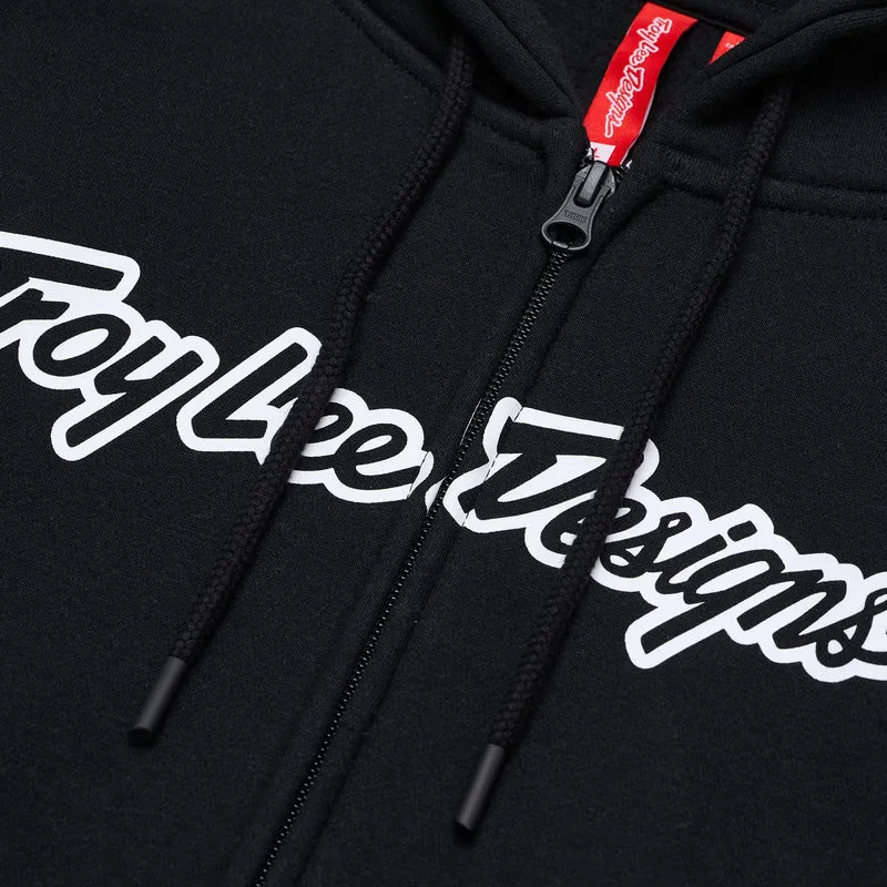 Zip Up Hoodie Signature Black