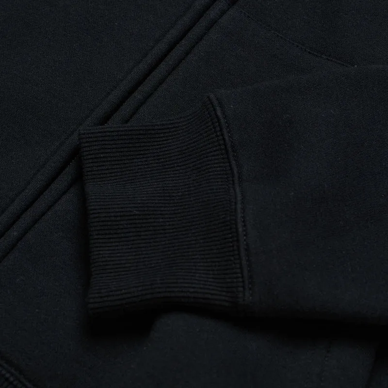 Zip Up Hoodie Signature Black