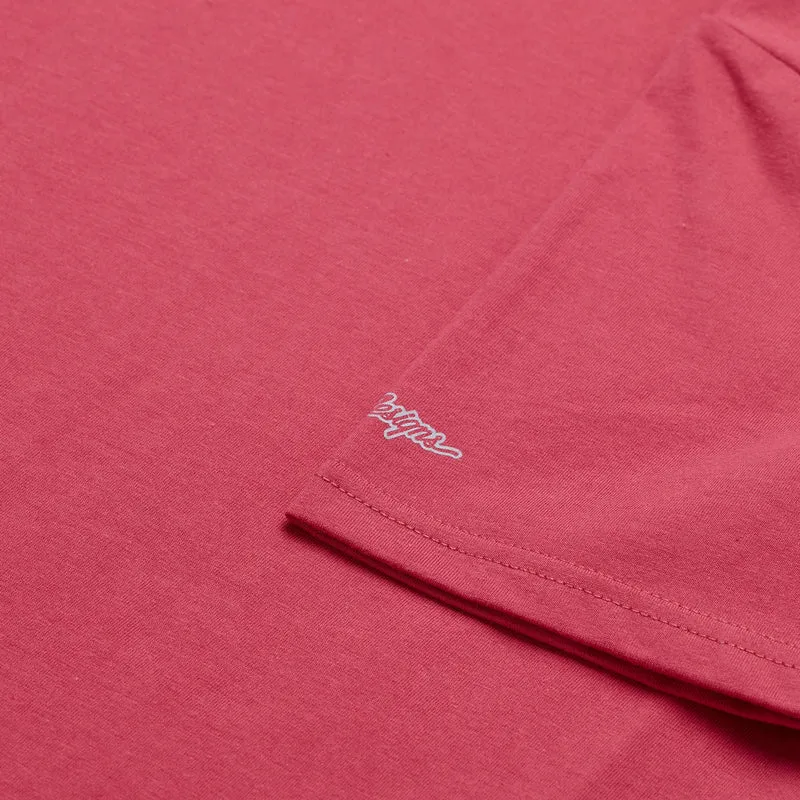 Womens Short Sleeve Tee Peace Out Fuchsia