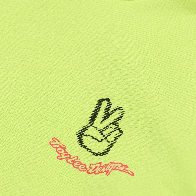 Youth Pullover Peace Out Glo Yellow