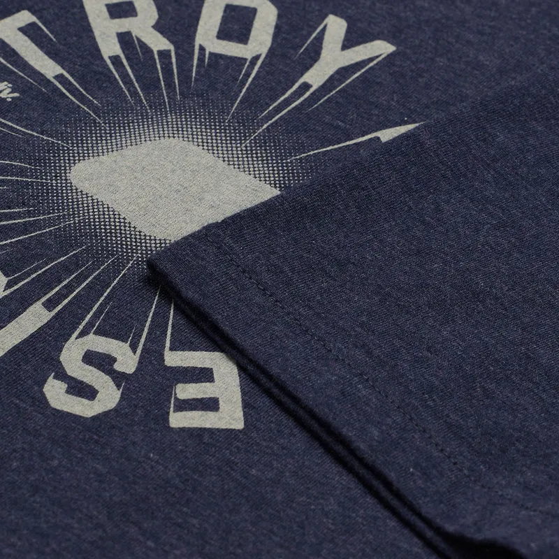 Youth Short Sleeve Tee Rotation Navy Heather