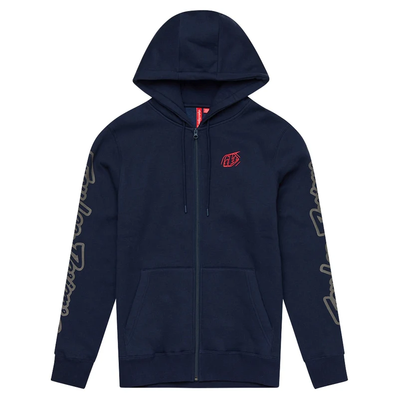 Zip Up Hoodie Branded Navy