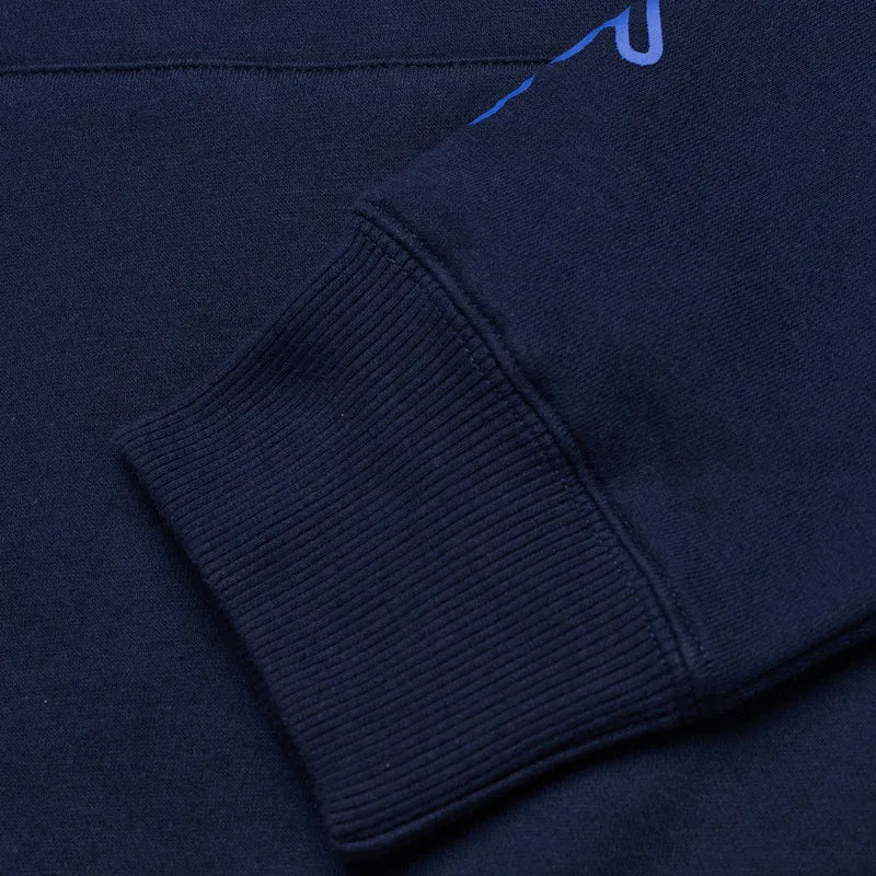 Pullover Hoodie Badge Navy