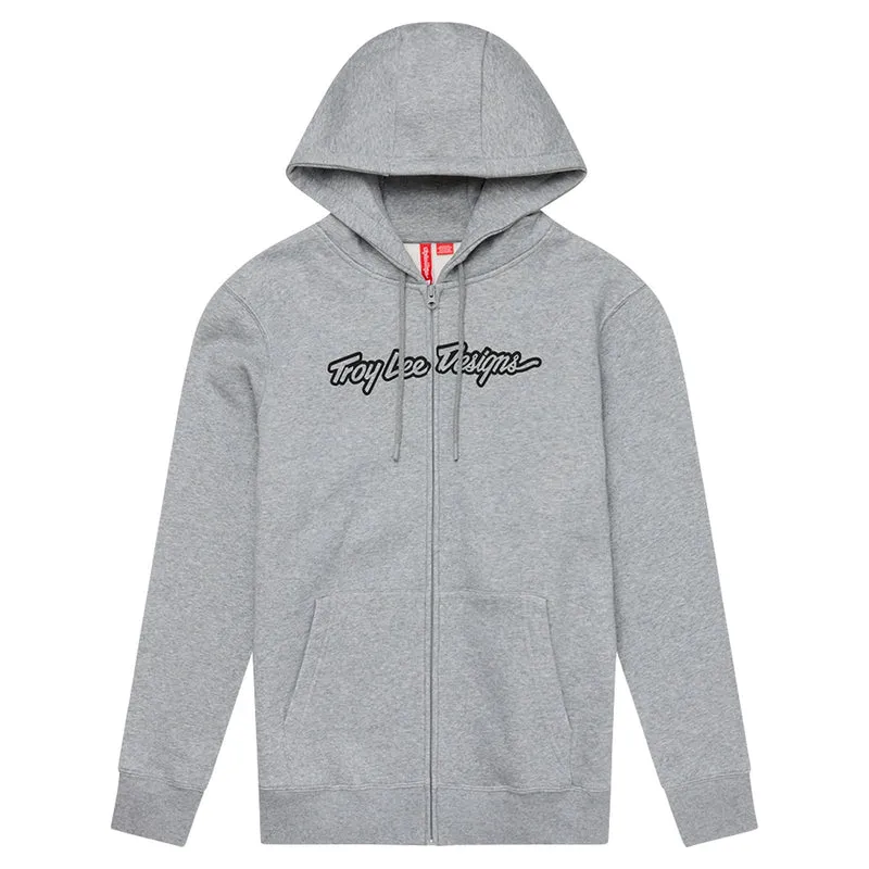 Zip Up Hoodie Signature Grey Heather