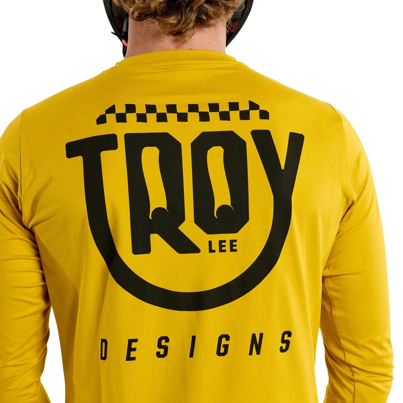 Ruckus Long Sleeve Ride Tee Eyez Safron